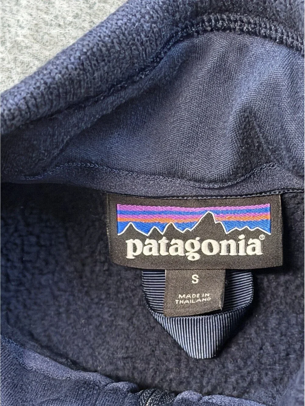 Patagonia Better Sweater 1/4 Zip Fleece Pullover Navy Blue Men’s Small 25523